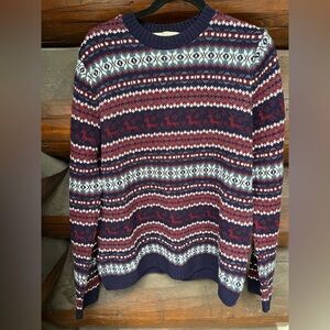 Knitted Crew Neck Sweater- Christmas Pulll over